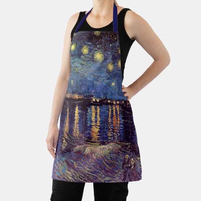 Starry Night Over the Rhone by Vincent van Gogh Apron (Insitu)