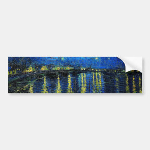 Starry Night Over the Rhone by Vincent Van Gogh Bumper Sticker