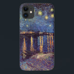 Starry Night Over the Rhone by Vincent van Gogh iPhone 11 Case<br><div class="desc">Starry Night Over The Rhone by Vincent van Gogh is a vintage fine art post impressionism nautical seascape painting. A maritime view over the water of the Rhone river at night with stars in the sky shimmering in the reflection. About the artist: Vincent Willem van Gogh (1853 -1890) was one...</div>