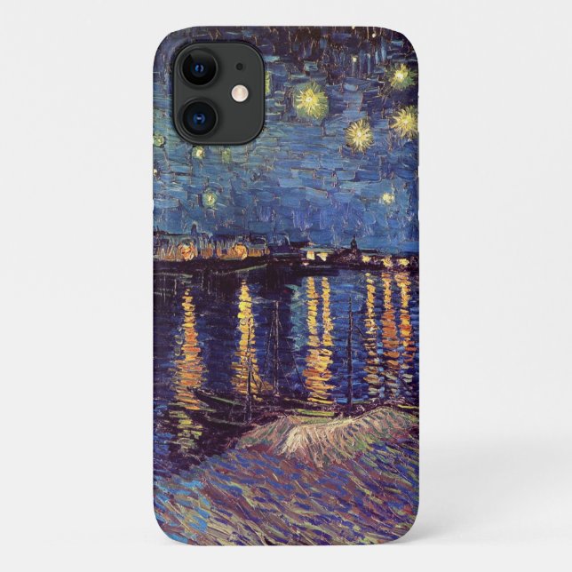 Starry Night Over the Rhone by Vincent van Gogh Case-Mate iPhone Case (Back)