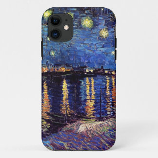 Starry Night over the Rhone, by Vincent van Gogh. iPhone 11 Case