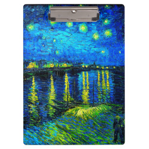 Starry Night Over the Rhone by Vincent Van Gogh Clipboard