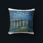 Starry Night Over the Rhone by Vincent van Gogh Cushion<br><div class="desc">Vincent Willem van Gogh (Dutch: [ˈvɪnsɛnt ˈʋɪləɱ vɑŋ ˈɣɔx] (listen);[note 1] 30 March 1853 – 29 July 1890) was a Dutch Post-Impressionist painter who posthumously became one of the most famous and influential figures in the history of Western art. In a decade, he created about 2, 100 artworks, including around...</div>