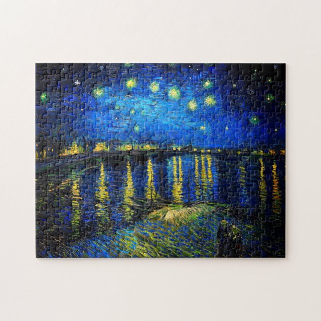Starry Night Over the Rhone by Vincent Van Gogh Jigsaw Puzzle (Horizontal)