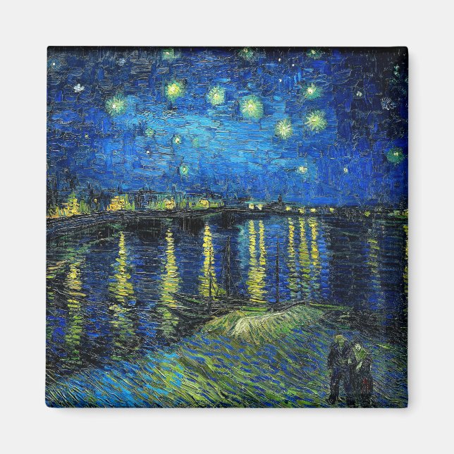 Starry Night Over the Rhone by Vincent Van Gogh Magnet (Front)