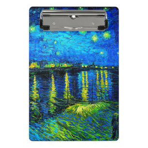 Starry Night Over the Rhone by Vincent Van Gogh Mini Clipboard