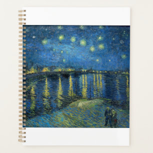 Starry Night Over the Rhone by Vincent van Gogh Planner