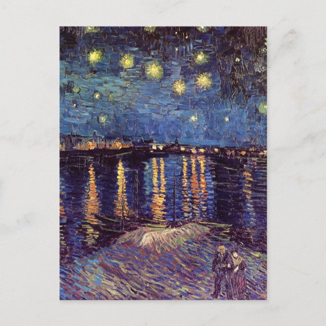 Starry Night Over the Rhone by Vincent van Gogh Postcard (Front)