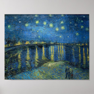 Starry Night Over the Rhone by Vincent van Gogh Poster