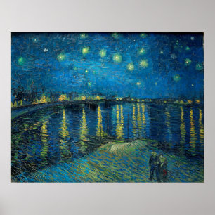 Starry Night Over the Rhone by Vincent van Gogh Poster