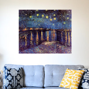 Starry Night Over the Rhone by Vincent van Gogh Poster
