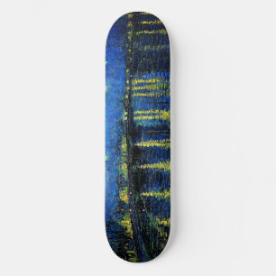 Starry Night Over the Rhone by Vincent Van Gogh Skateboard