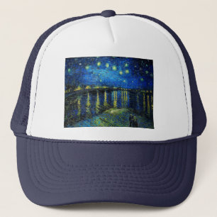 Starry Night Over the Rhone by Vincent Van Gogh Trucker Hat