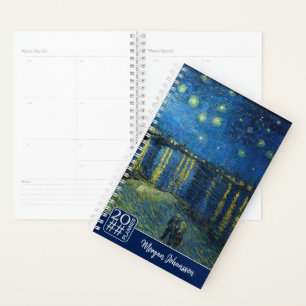 Starry Night Over the Rhône Custom Text Planner