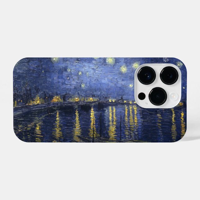 Starry Night Over the Rhone iPhone Case (Back Horizontal)
