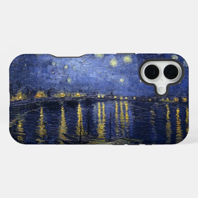 Starry Night Over the Rhone iPhone Case (Back Horizontal)