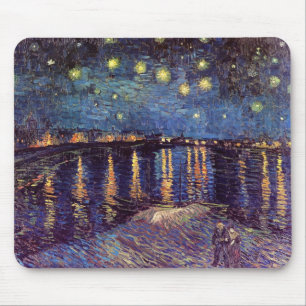 Starry Night Over The Rhone Mouse Pad