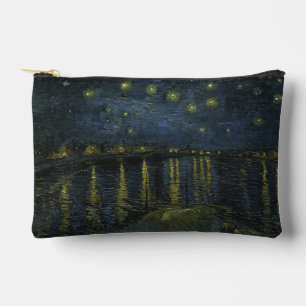 Starry Night Over the Rhône, oil painting Van Gogh Accessory Pouch