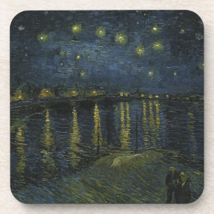 Starry Night Over the Rhône, oil painting Van Gogh Coaster
