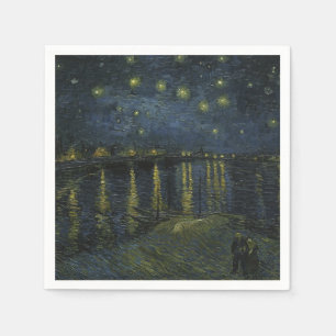 Starry Night Over the Rhône, oil painting Van Gogh Napkin