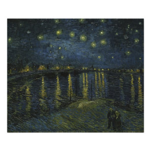 Starry Night Over the Rhône, oil painting Van Gogh Photo Print