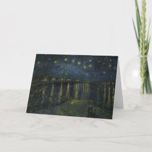Starry Night Over the Rhône, oil painting Van Gogh Thank You Card