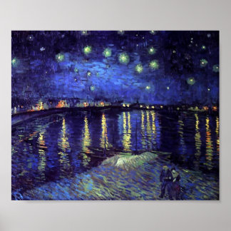 Starry Night Over the Rhone Poster