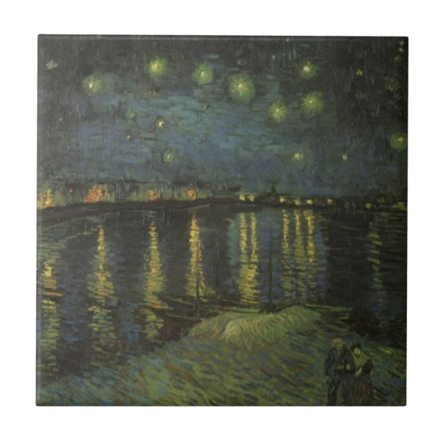 Starry Night Over the Rhone Tile (Front)