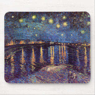 Starry Night Over the Rhone - Van Gogh Mouse Pad