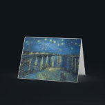Starry Night Over the Rhone, Van Gogh Thank You Card<br><div class="desc">Starry Night Over the Rhone,  Vincent Van Gogh - a celebration of the Masters of Art</div>