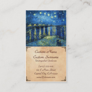 Starry Night over the Rhone Vincent van Gogh Business Card