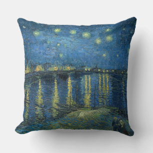 Starry Night Over The Rhone Vincent van Gogh Cushion