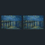 Starry Night Over The Rhone Vincent van Gogh Pillowcase<br><div class="desc">Incorporated into the design of this product is "Starry Night Over The Rhone" which was painted in 1888 by Vincent Van Gogh (oil on canvas). The painting captured the night-setting around the Rhone River. The challenge of painting at night fascinated van Gogh and in painting Starry Night Over the Rhône...</div>