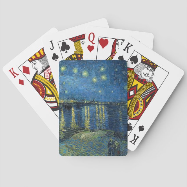 Starry Night Over the Rhône | Vincent van Gogh Playing Cards (Back)