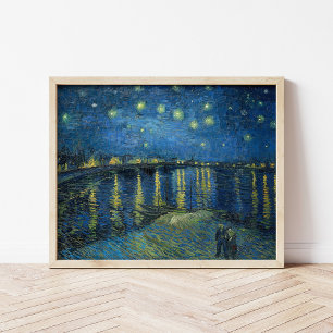 Starry Night Over the Rhône   Vincent van Gogh Poster