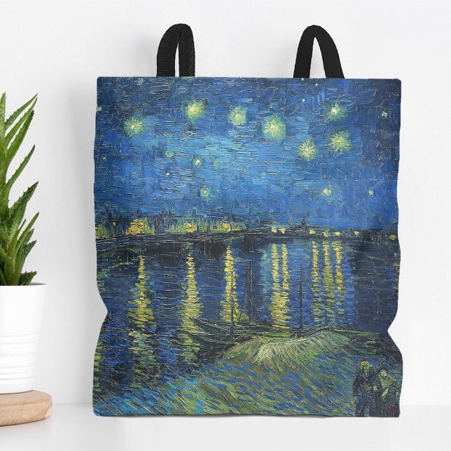 Starry Night Over the Rhône | Vincent van Gogh Tote Bag (Creator Uploaded)