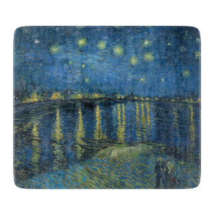 Starry Night Over the River Rhone (by van Gogh) Cutting Board