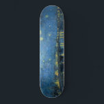 Starry Night Over the River Rhone (by van Gogh) Skateboard<br><div class="desc">This design features a painting by the Dutch Post-Impressionist artist Vincent van Gogh (1853–1890), who is widely recognised as one of the most influential figures in the history of Western art. It is a landscape painting, showing the French city of Arles at night from the bank of the River Rhône....</div>