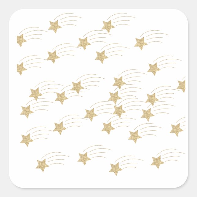 Starry Night Overlays Square Sticker (Front)
