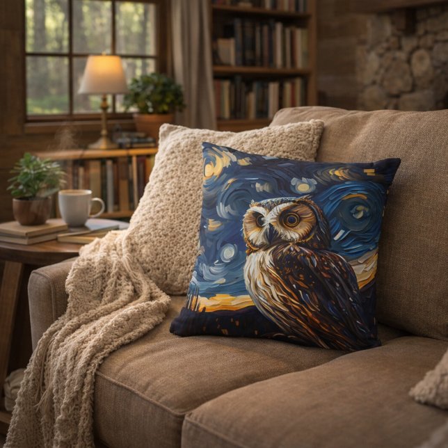 Starry Night Owl Cushion (Creator Uploaded)