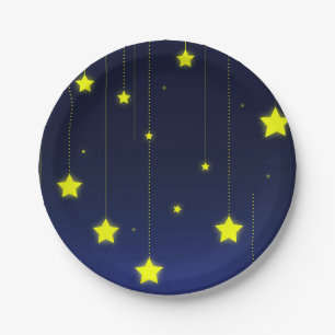 Starry Night paper plate