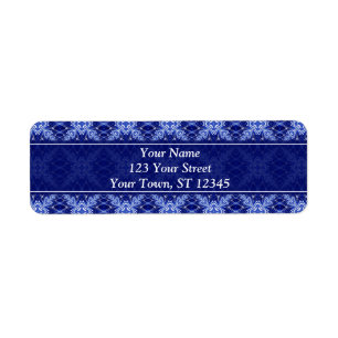 starry night pattern return address label