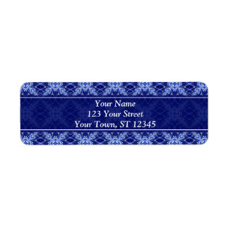 starry night pattern return address label