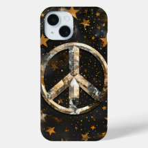 Starry Night Peace Symbol Phone Case