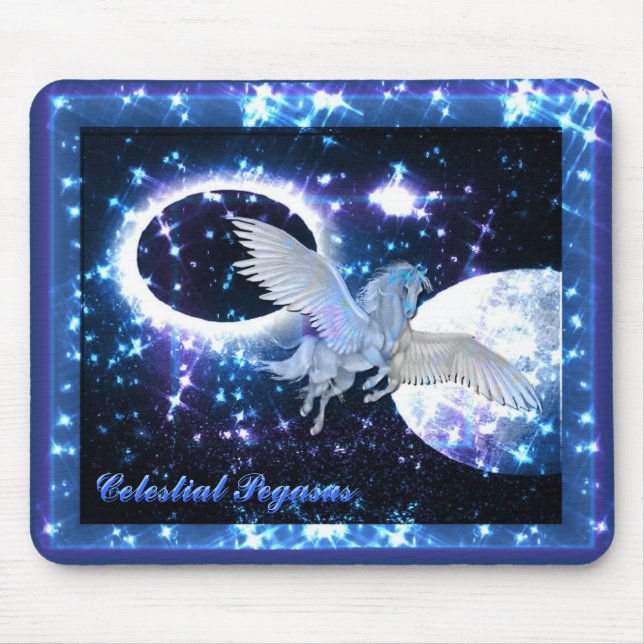 Starry Night Pegasus Mouse Pad (Front)