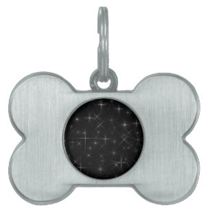 Starry night pet ID tag