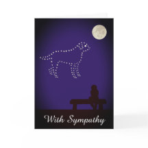 Starry Night Pet Labrador Retriever Dog Sympathy
