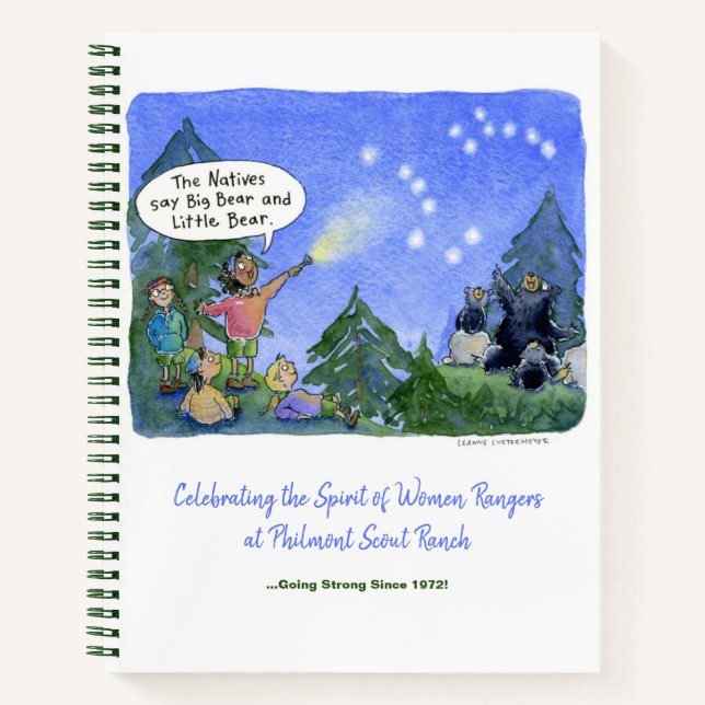 "Starry Night" Philmont Women Ranger Notebook (Front)