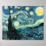 Starry Night Poster<br><div class="desc">Classic painting from Vincent Van Gogh</div>