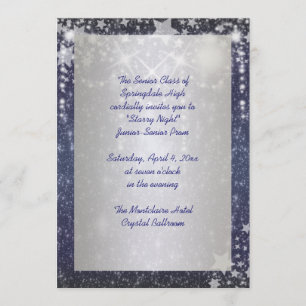 Starry Night Prom Invitations